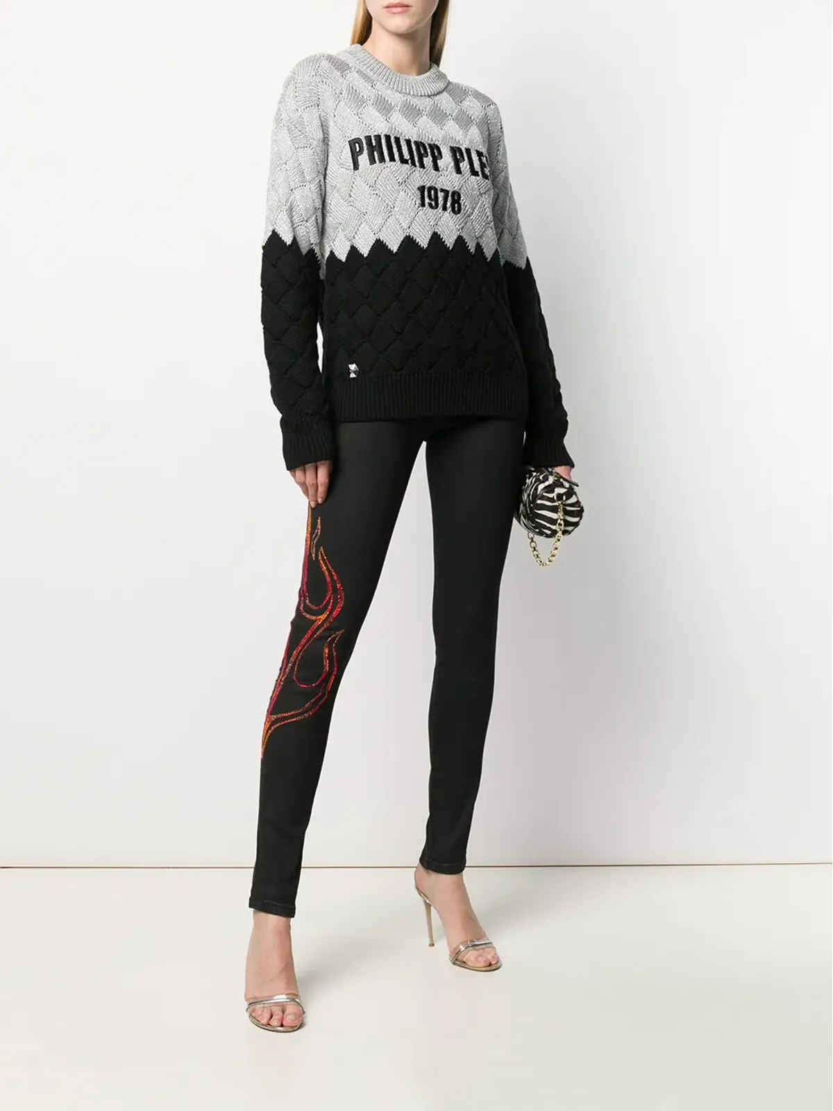Philipp Plein フレイム・スキニー・ジーンズ - 画像2