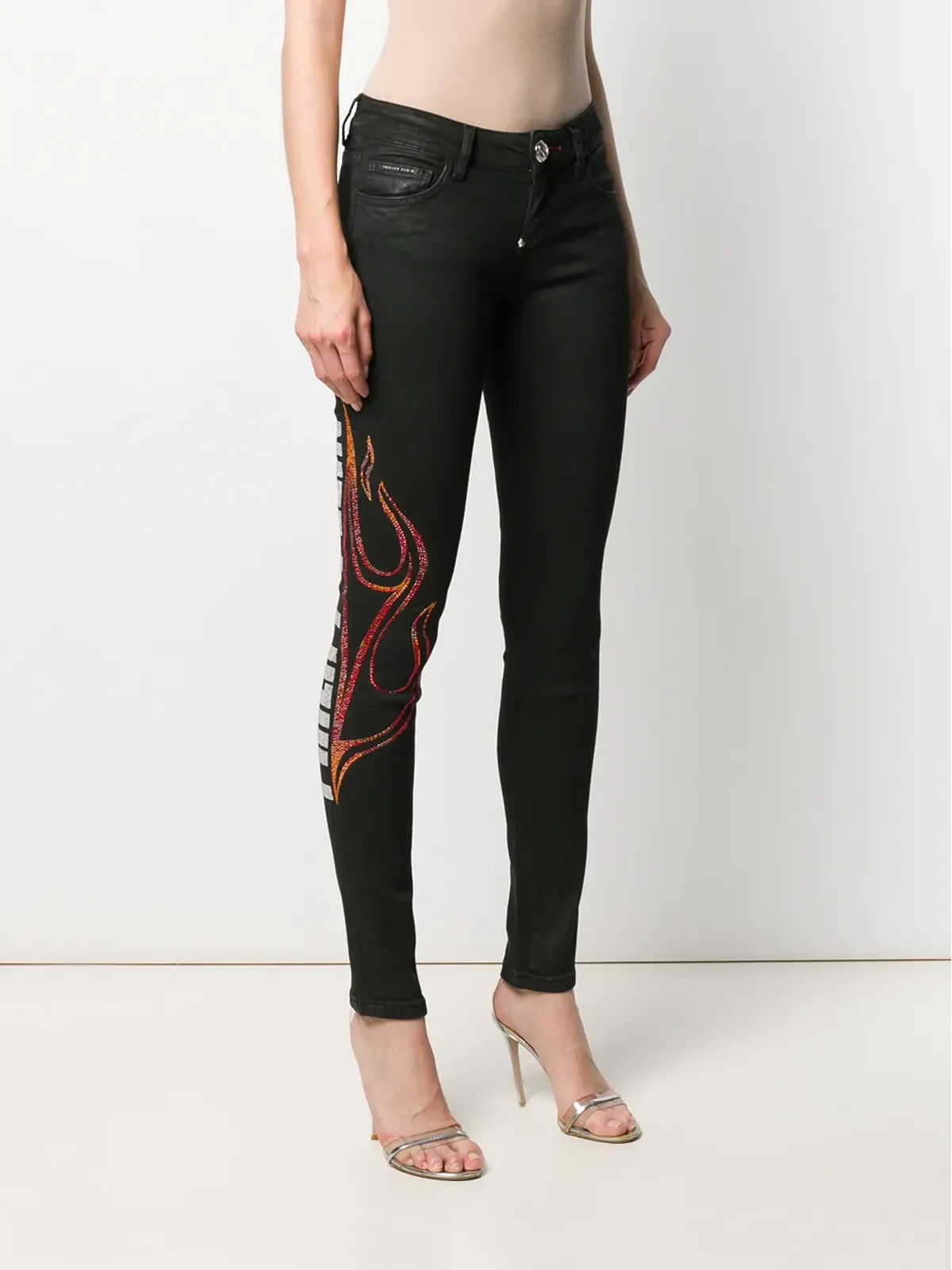 Philipp Plein フレイム・スキニー・ジーンズ - 画像3
