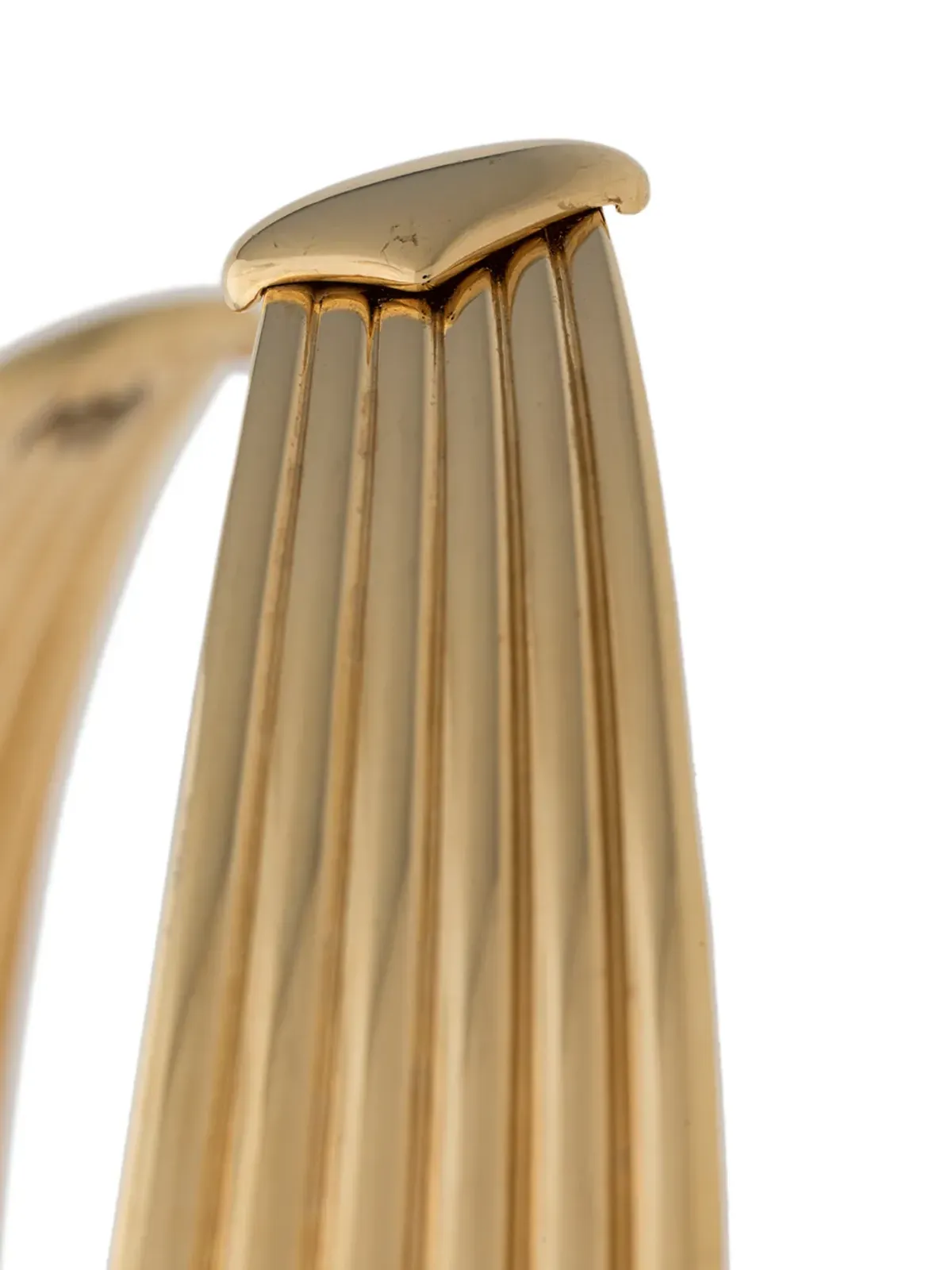 Monet Pre-Owned 1980's ribbed collar - Gold - 画像3