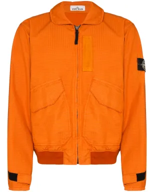 Stone Island ジップフロント軽量ジャケット - オレンジ - サムネイル1