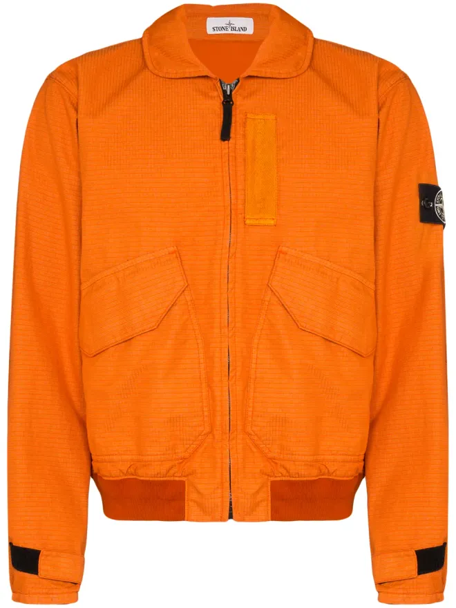 Stone Island Stone Island ジップフロント軽量ジャケット - オレンジの商品画像