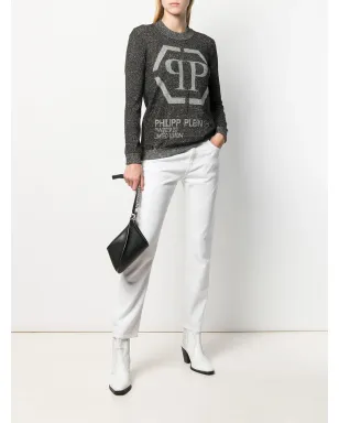 Philipp Plein ロゴ入りルレックスニット - サムネイル2