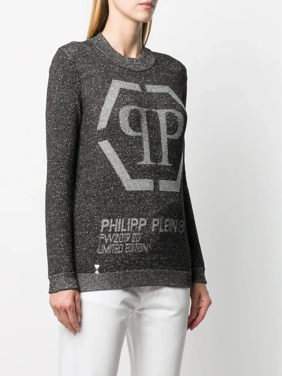 Philipp Plein ロゴ入りルレックスニット - 画像3