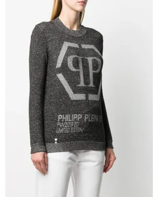 Philipp Plein ロゴ入りルレックスニット - サムネイル3