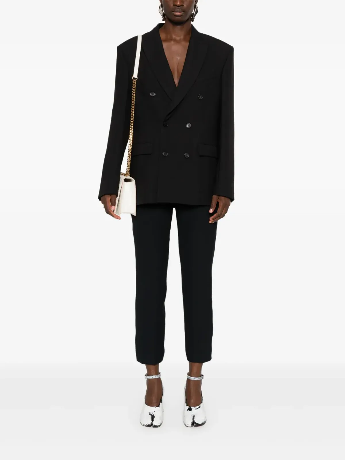 Alexander McQueen クレープ地のシガレットパンツ - 画像2
