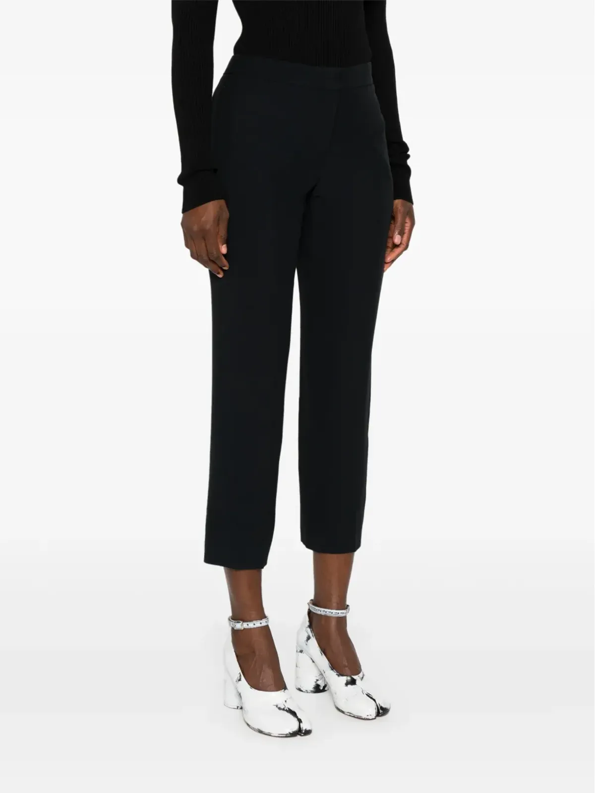 Alexander McQueen クレープ地のシガレットパンツ - 画像3
