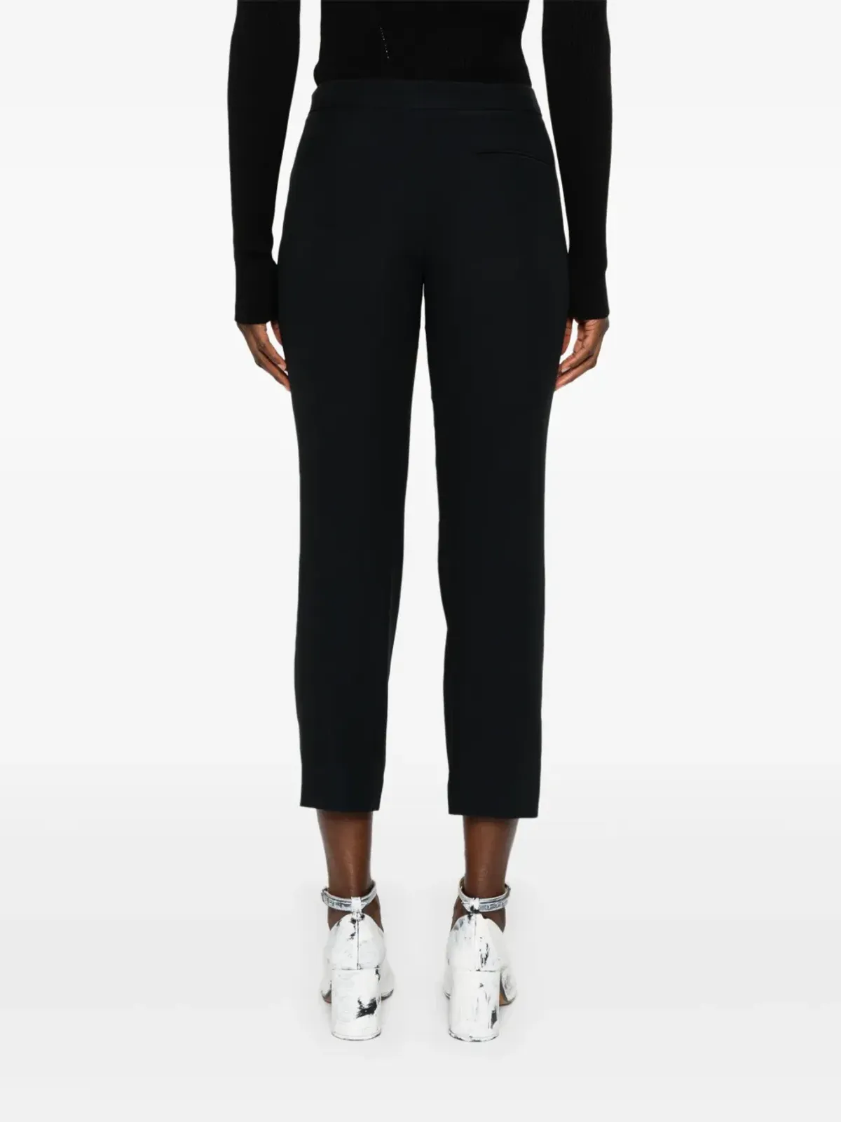 Alexander McQueen クレープ地のシガレットパンツ - 画像4