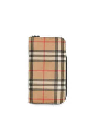 Burberry ヴィンテージチェック ジップアラウンド ウォレット - Neutrals - サムネイル1