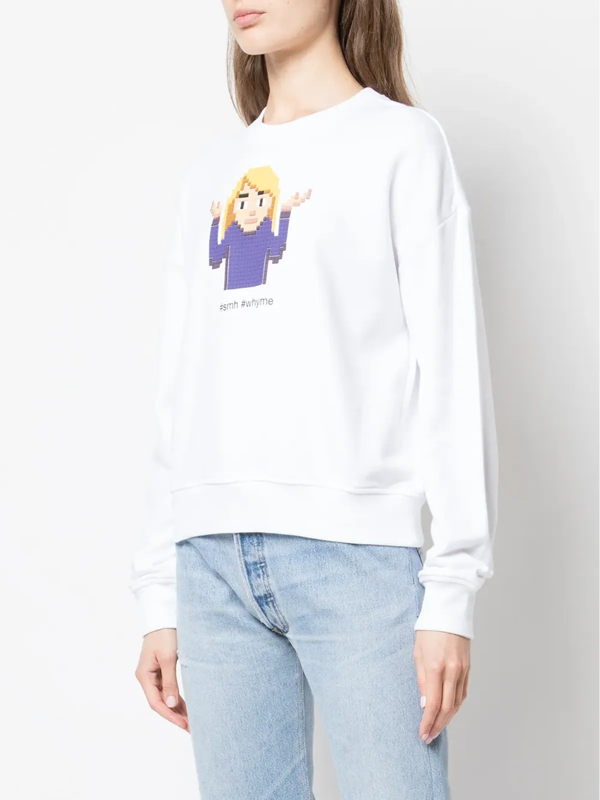 Mostly Heard Rarely Seen 8-Bit シュラグ クルーネック スウェットシャツ - 画像3