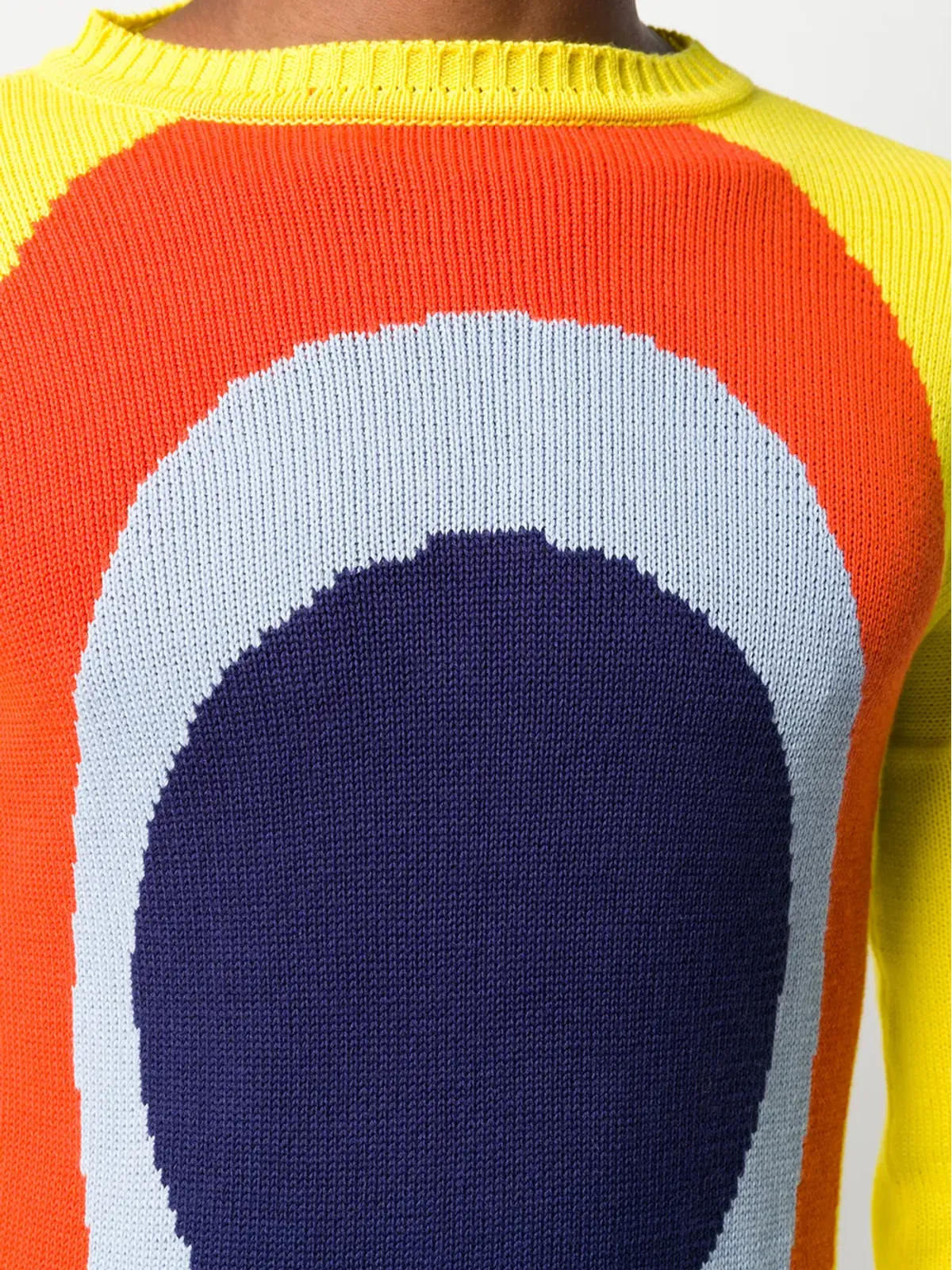 Walter Van Beirendonck ビンテージ 1994/95年 Les Peintures L'Espace L'Art ブロックカラー ジャンパー - イエロー - 画像5