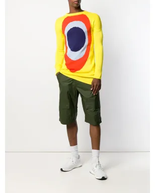 Walter Van Beirendonck ビンテージ 1994/95年 Les Peintures L'Espace L'Art ブロックカラー ジャンパー - イエロー - サムネイル2