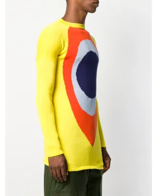Walter Van Beirendonck ビンテージ 1994/95年 Les Peintures L'Espace L'Art ブロックカラー ジャンパー - イエロー - サムネイル3