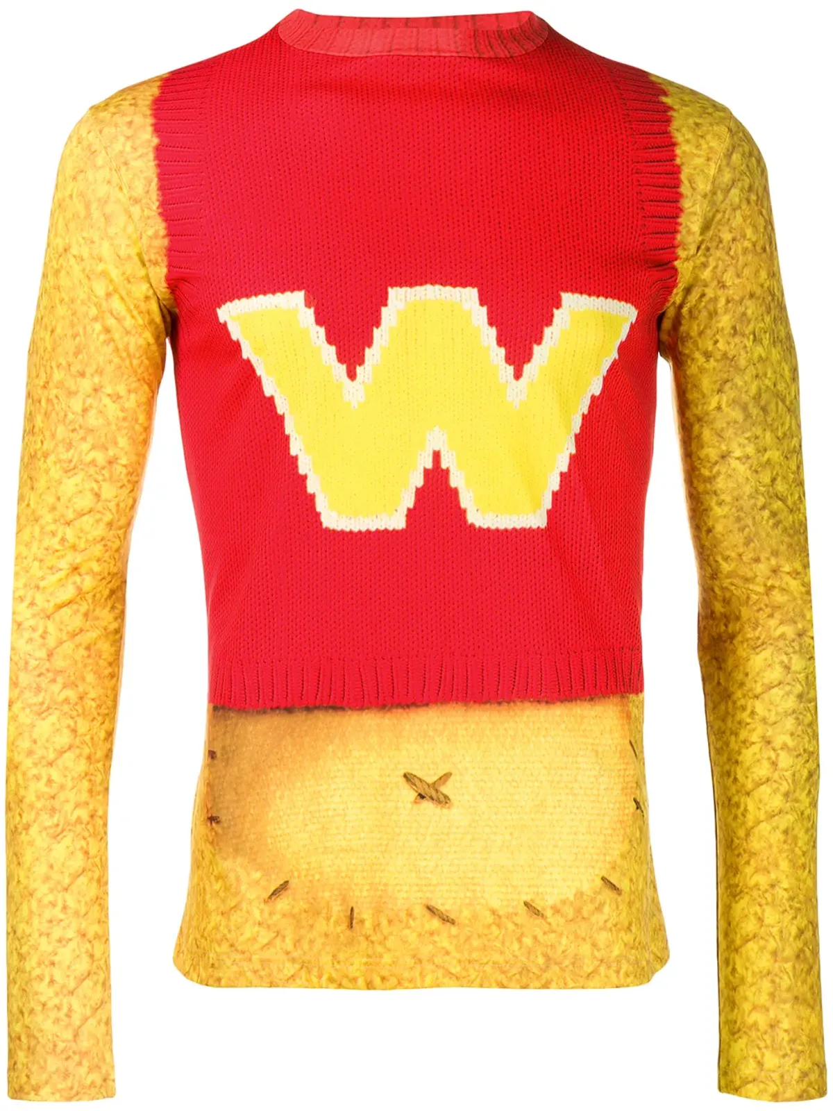 Walter Van Beirendonck 1996/97年 Wonderland トロンプ・ルイユ トップ - Yellow - 画像1