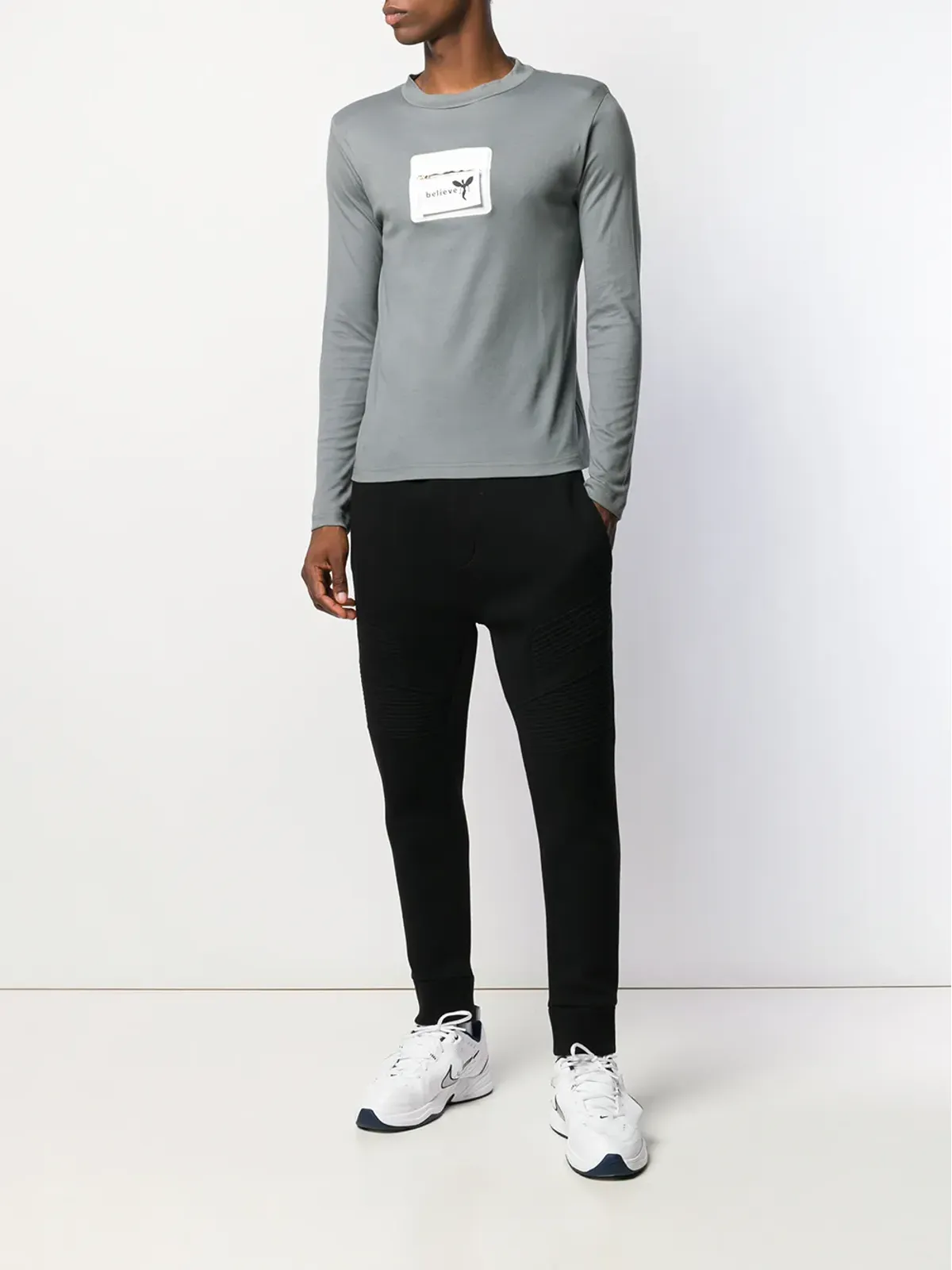 Walter Van Beirendonck Pre-Owned 1997/98 Avatar Believe ロングスリーブTシャツ グレー - 画像2