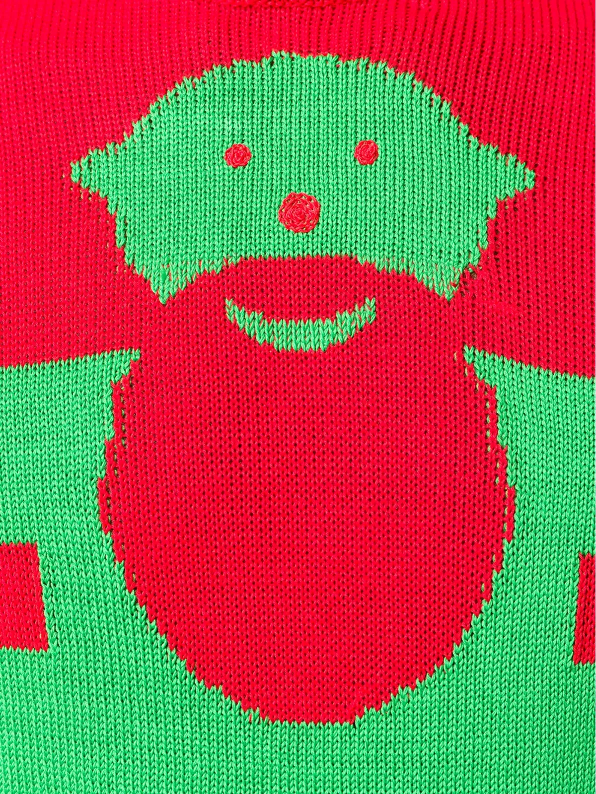 Walter Van Beirendonck ビンテージ イントアルシアニット ジャンパー レッド - 画像5
