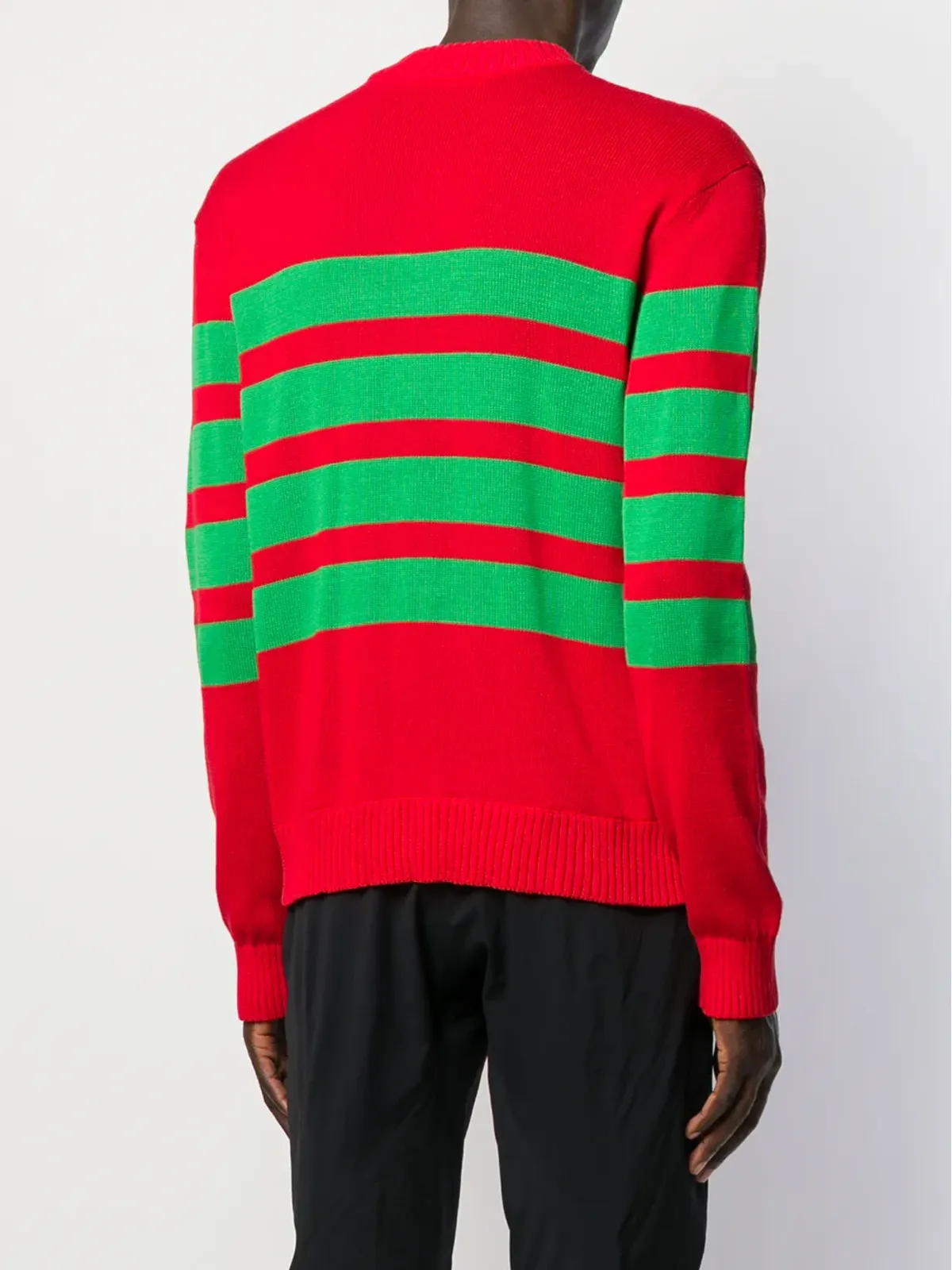 Walter Van Beirendonck ビンテージ イントアルシアニット ジャンパー レッド - 画像4