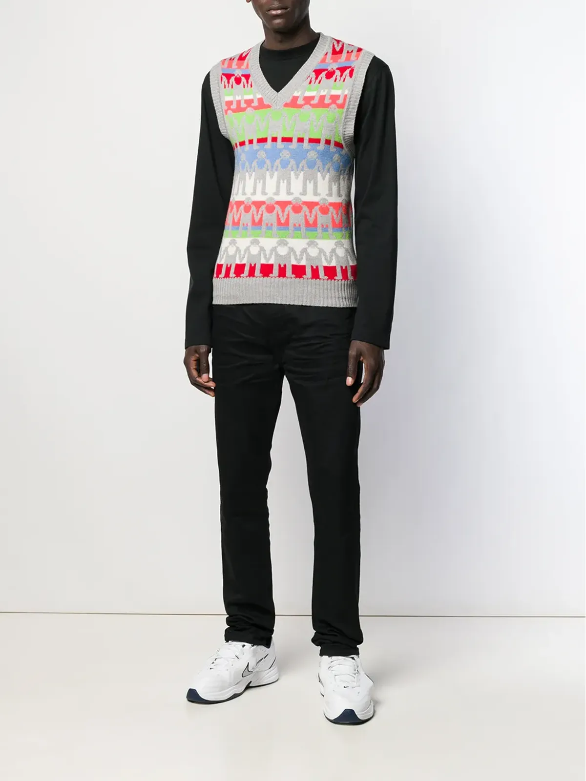Walter Van Beirendonck Pre-Owned 2003/04年 Pixidust インターシャ ベスト - 画像2