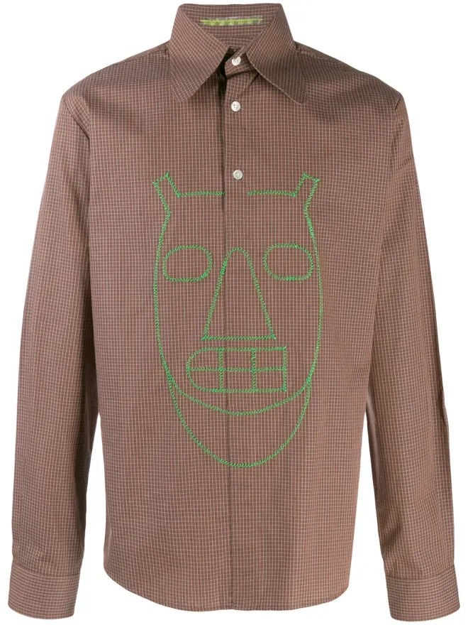 Walter Van Beirendonck Pre-Owned Walter Van Beirendonck ビンテージ 2003/04年のPixidust チェックシャツ - Brownの商品画像