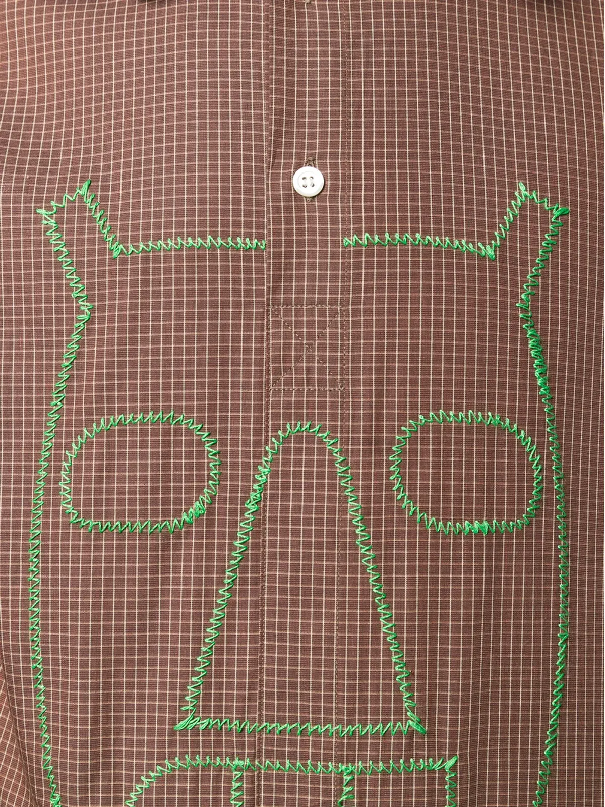 Walter Van Beirendonck ビンテージ 2003/04年のPixidust チェックシャツ - Brown - 画像5