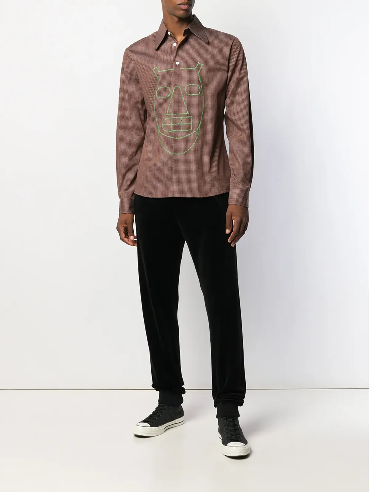 Walter Van Beirendonck ビンテージ 2003/04年のPixidust チェックシャツ - Brown - 画像2