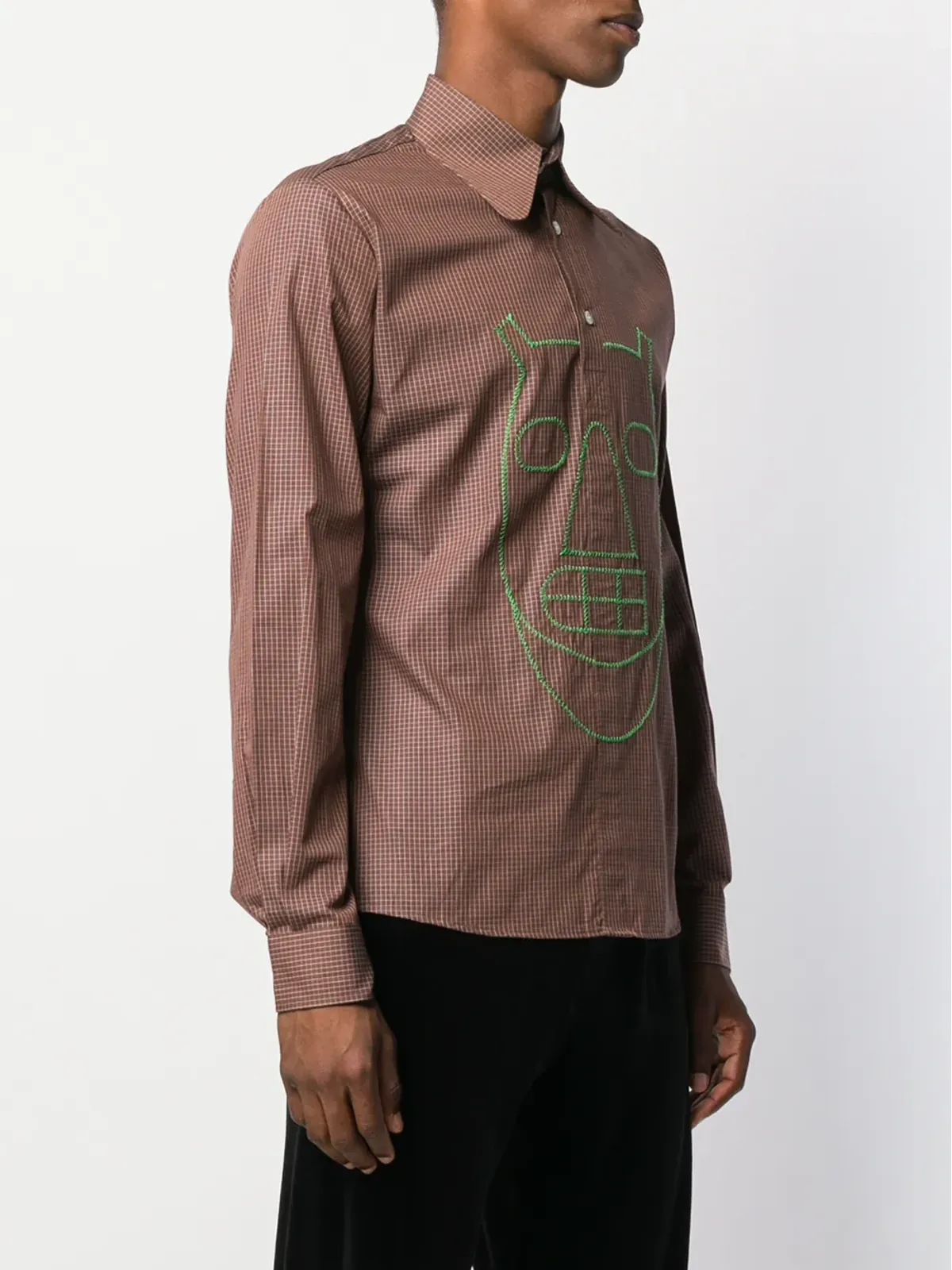 Walter Van Beirendonck ビンテージ 2003/04年のPixidust チェックシャツ - Brown - 画像3