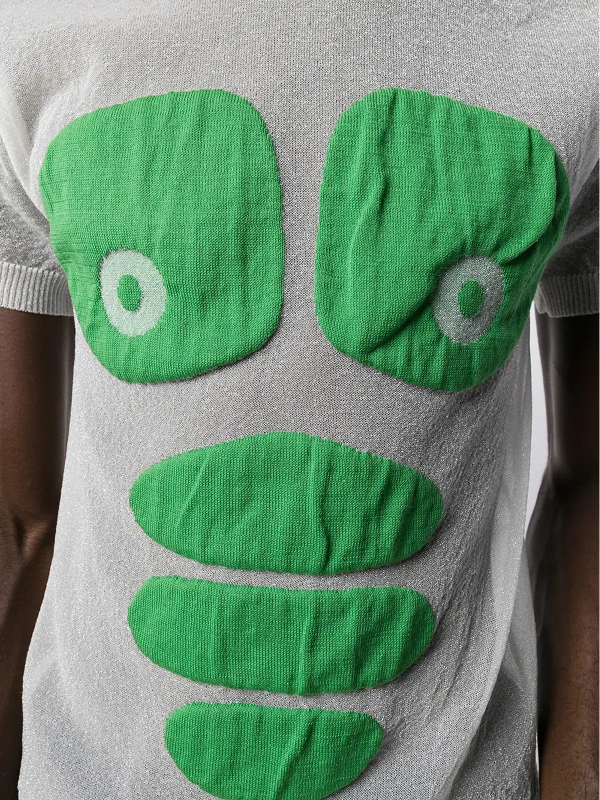 Walter Van Beirendonck Pre-Owned 2009 Explicit メタリックグリッターTシャツ - 画像5
