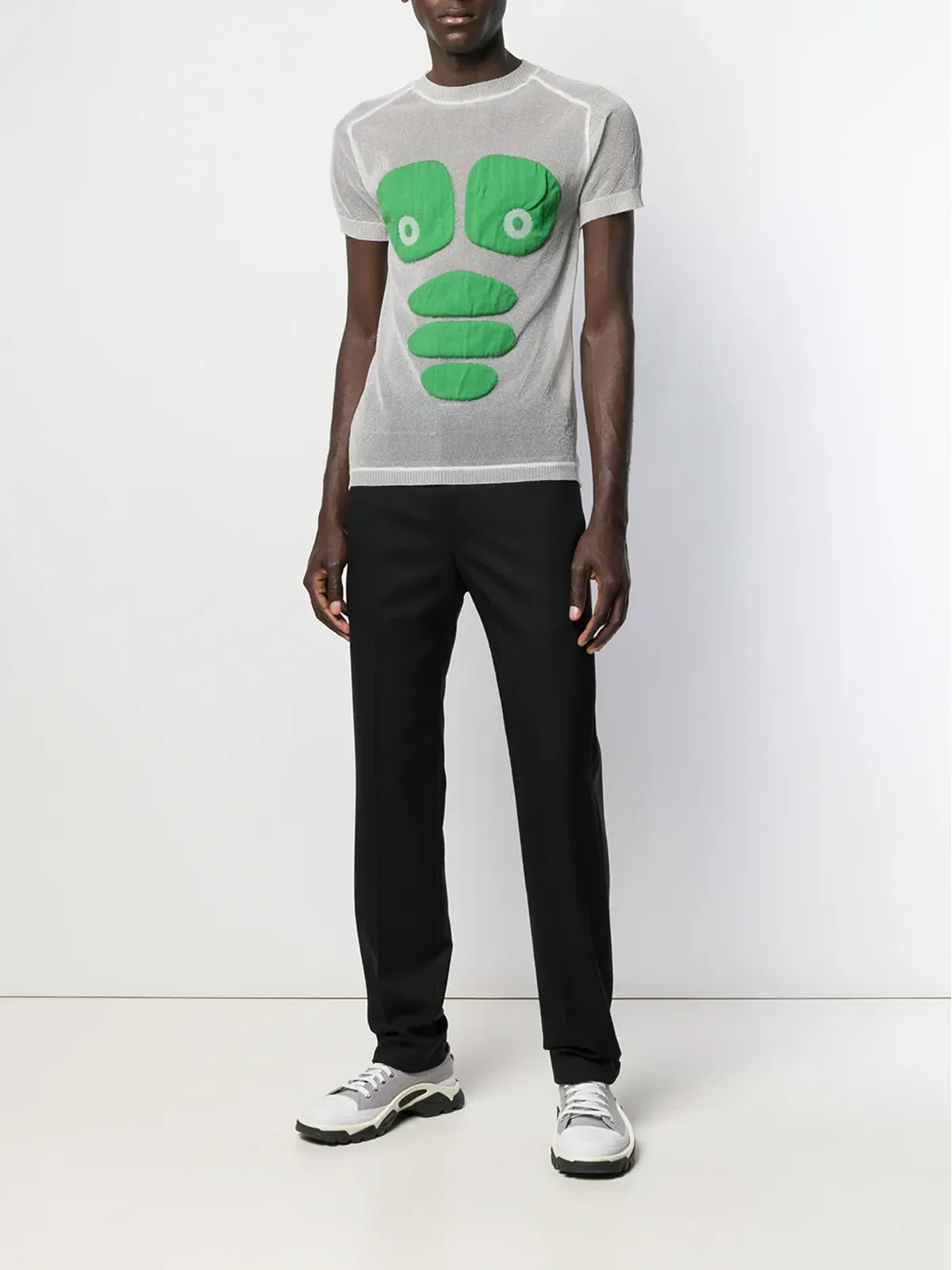 Walter Van Beirendonck Pre-Owned 2009 Explicit メタリックグリッターTシャツ - 画像2