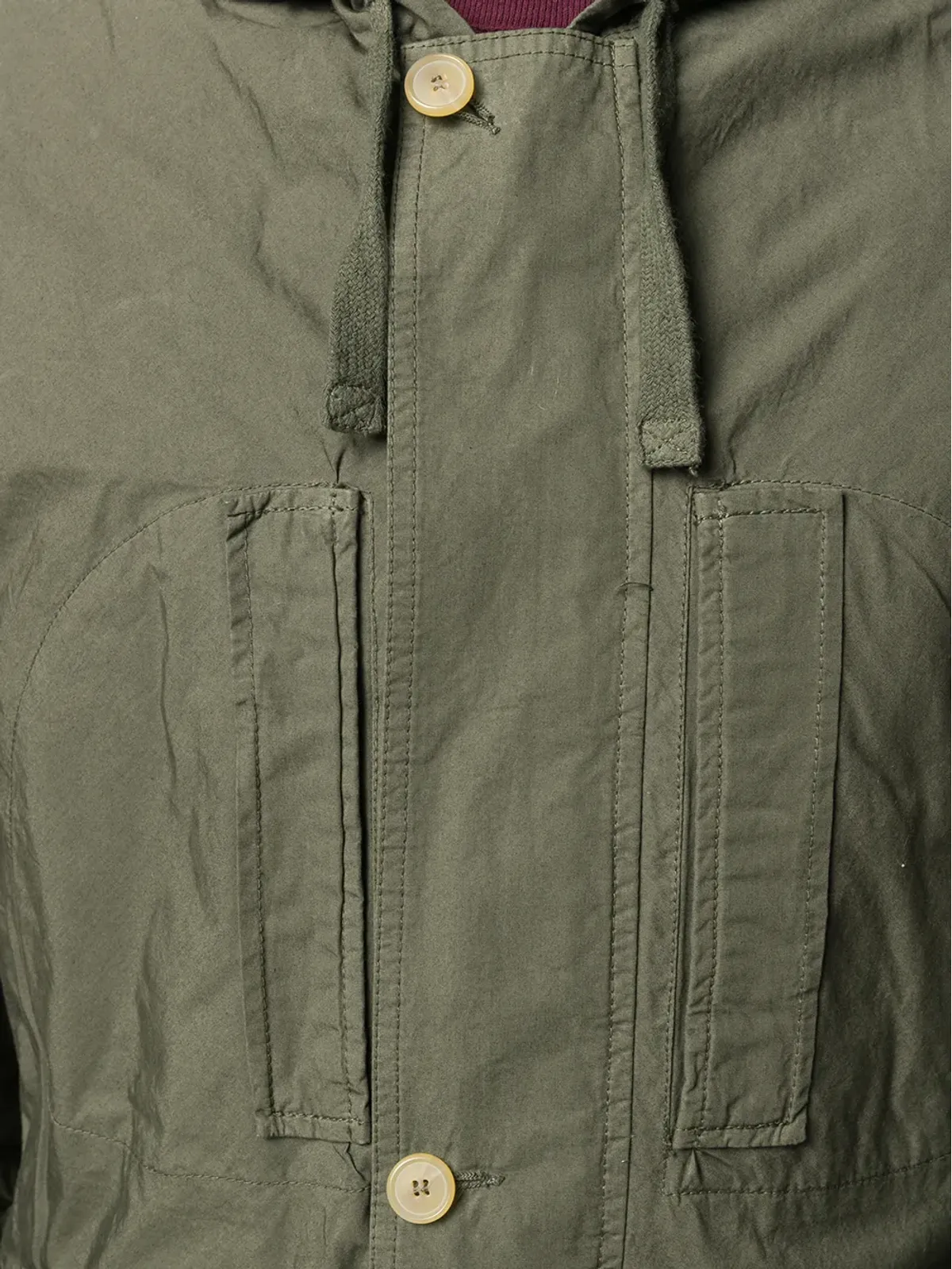 Walter Van Beirendonck Pre-Owned オリーブグリーン コットン製 取り外し可能パーカ - 画像5