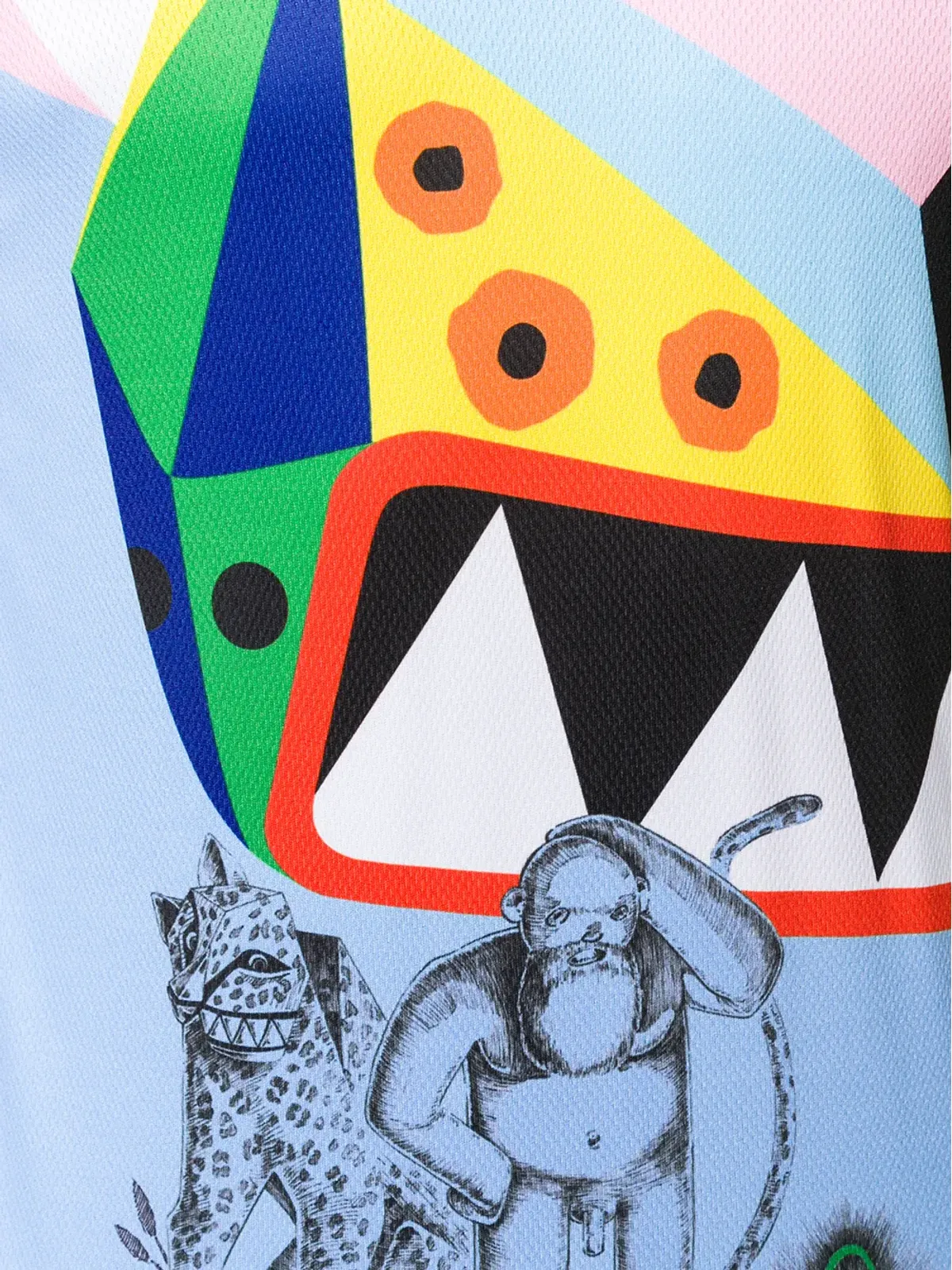 Walter Van Beirendonck Explicit Beauty サイクリング長袖Tシャツ イエロー - 画像5