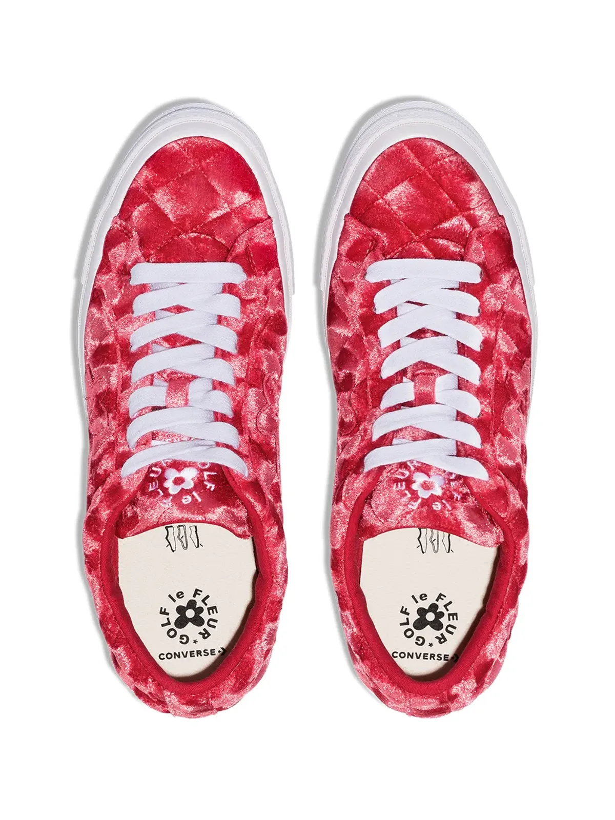Converse One Star Ox キルテッドベルベット スニーカー - 画像4