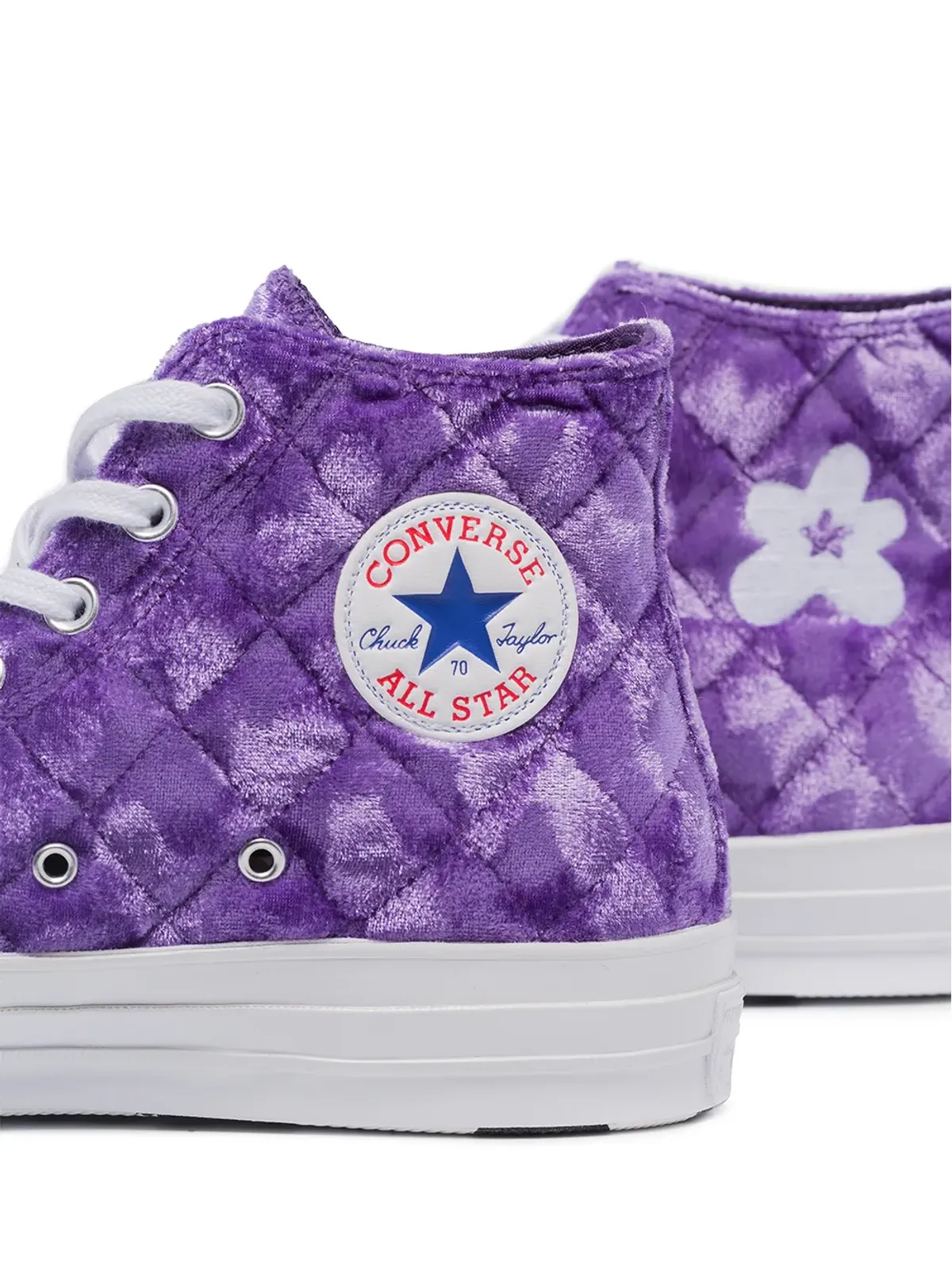 Converse Chuck 70 Hi Quilted Velvet スニーカー - 画像4