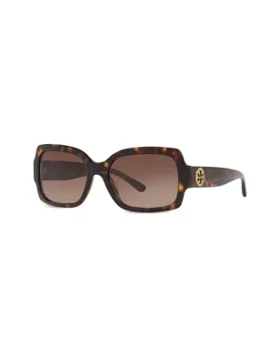 Tory Burch tortoiseshell-effect sunglasses - Brown - サムネイル2