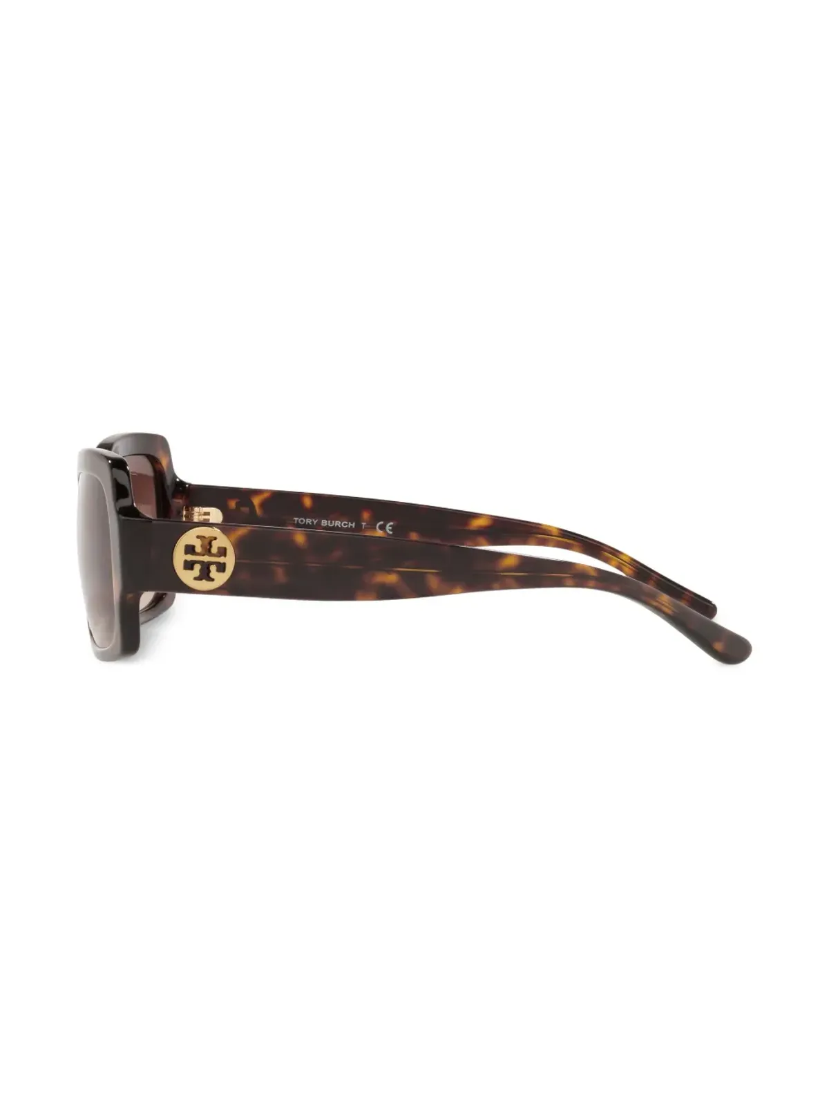 Tory Burch tortoiseshell-effect sunglasses - Brown - 画像3