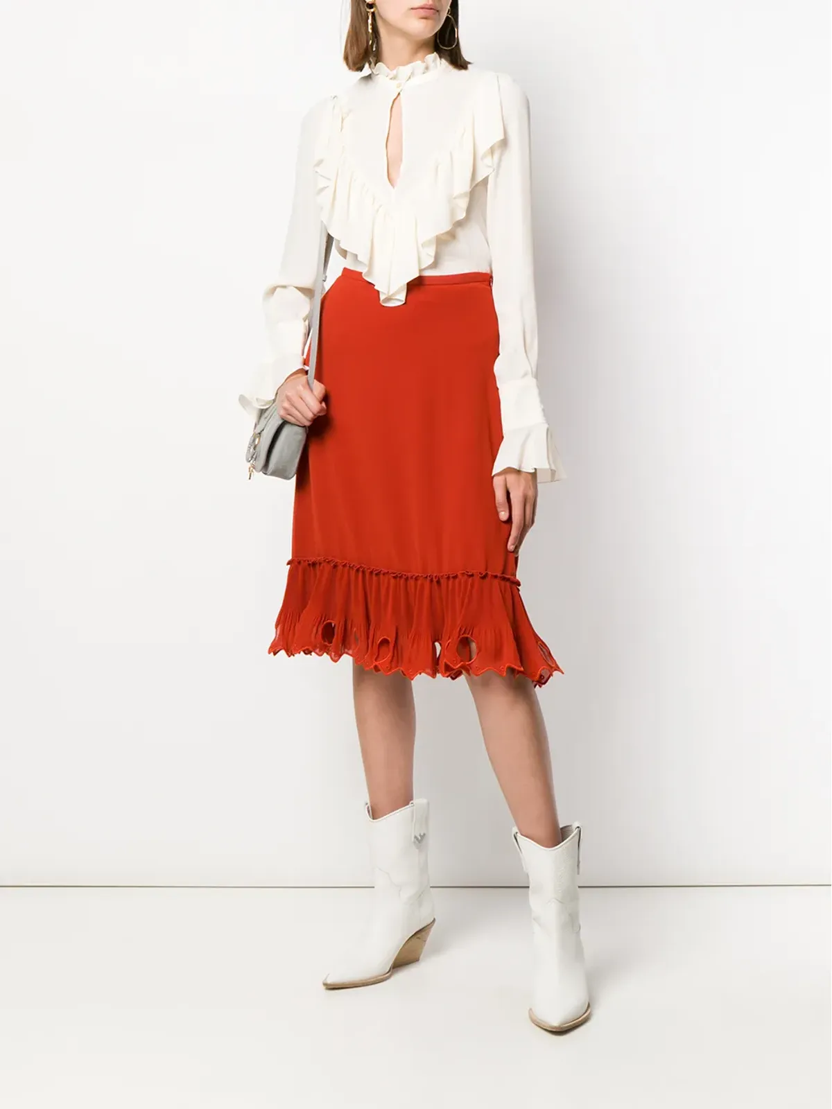 See by Chloé エンベリッシュドヘム スカート - 画像2