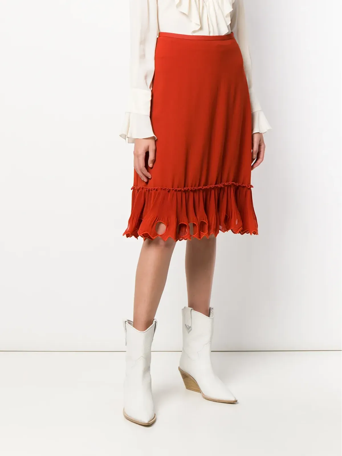 See by Chloé エンベリッシュドヘム スカート - 画像3