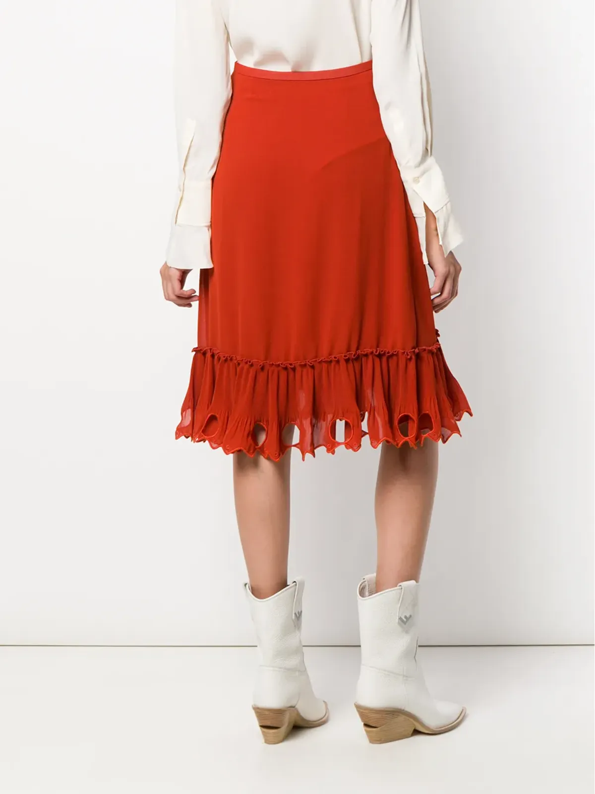 See by Chloé エンベリッシュドヘム スカート - 画像4
