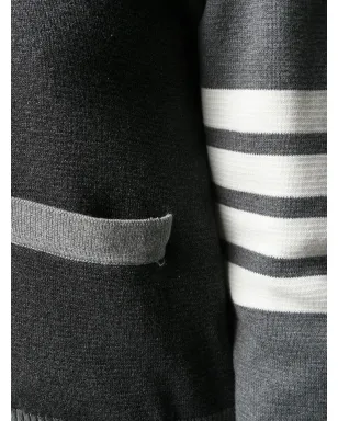 Thom Browne ファンミックス4バーVネックカーディガン - サムネイル5