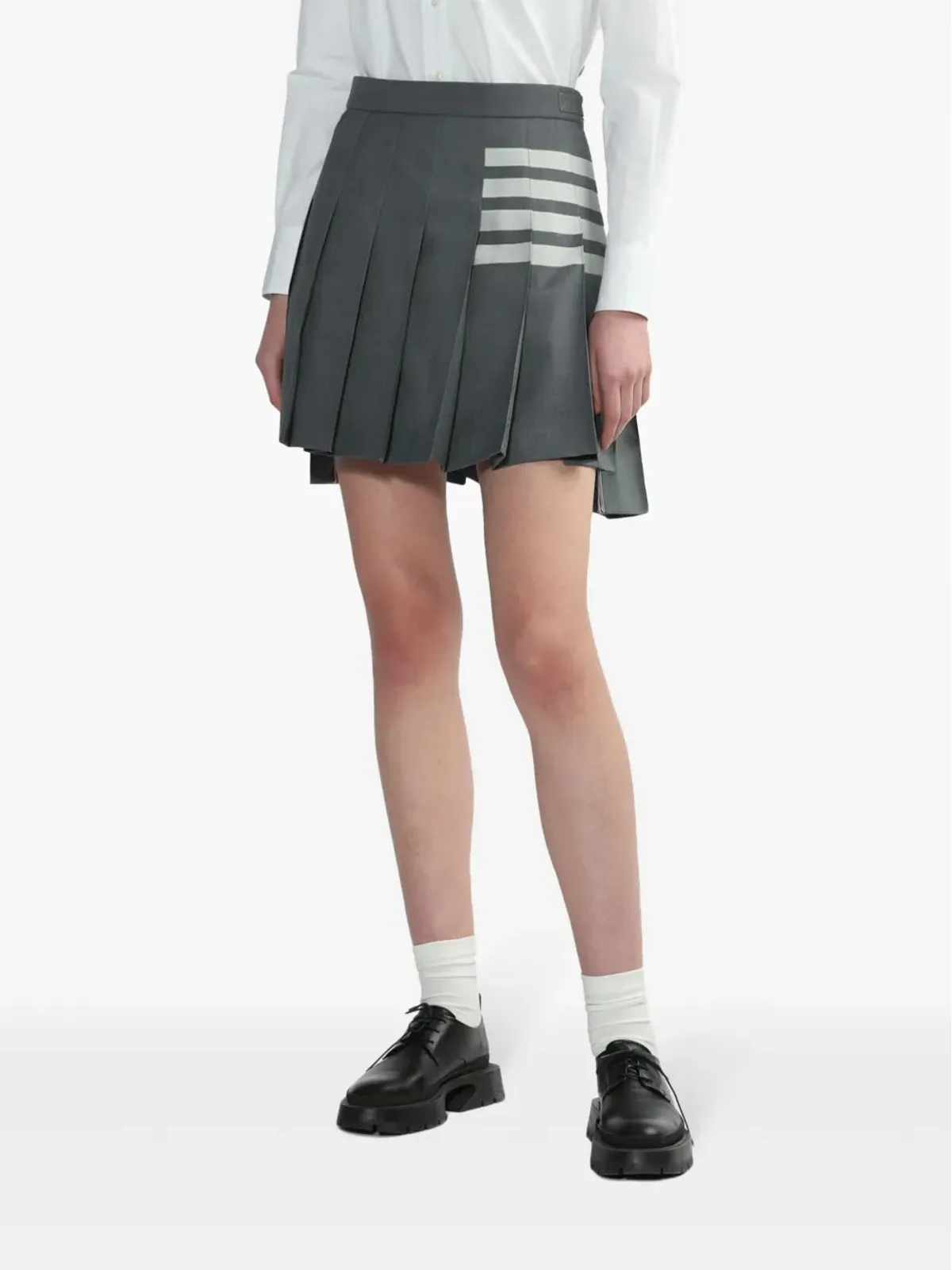 Thom Browne 4-Bar プリーツミニスカート - 画像3
