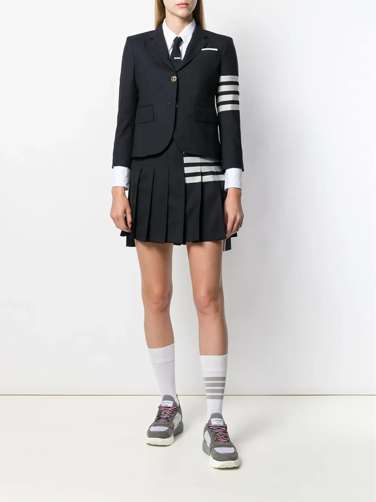Thom Browne 4-Bar プリーツミニスカート - 画像2