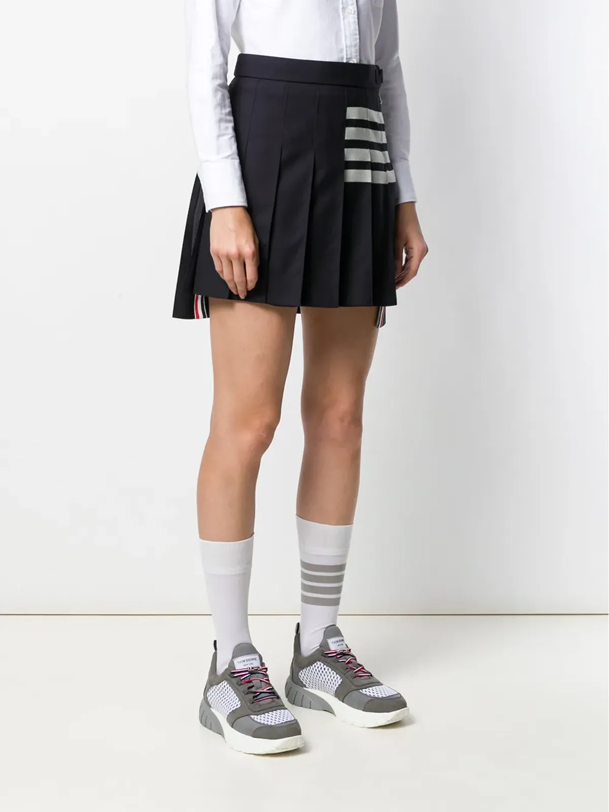Thom Browne 4-Bar プリーツミニスカート - 画像3