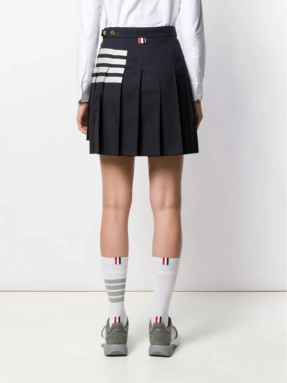 Thom Browne 4-Bar プリーツミニスカート - 画像4