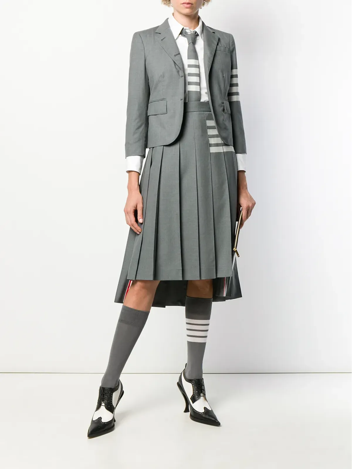 Thom Browne 4-Barプリーツスカート - 画像2