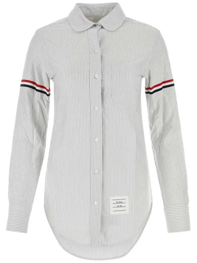 Thom Browne Thom Browne 縦ストライプ RWBディテール シャツの商品画像