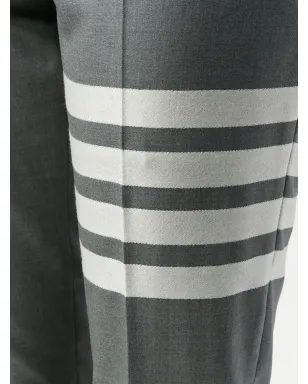 Thom Browne 4-Bar Stripe skinny trousers - Grey - サムネイル5