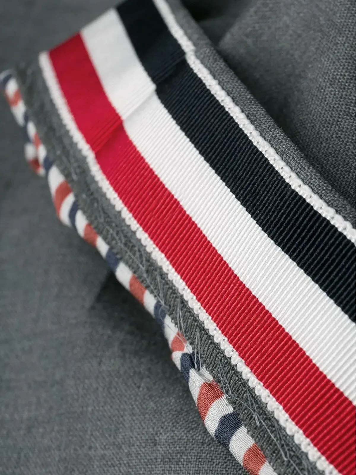 Thom Browne 4-Bar Stripe skinny trousers - Grey - 画像3