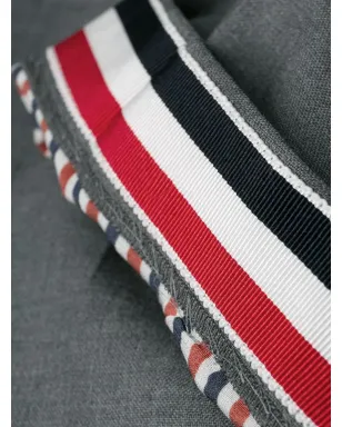 Thom Browne 4-Bar Stripe skinny trousers - Grey - サムネイル3
