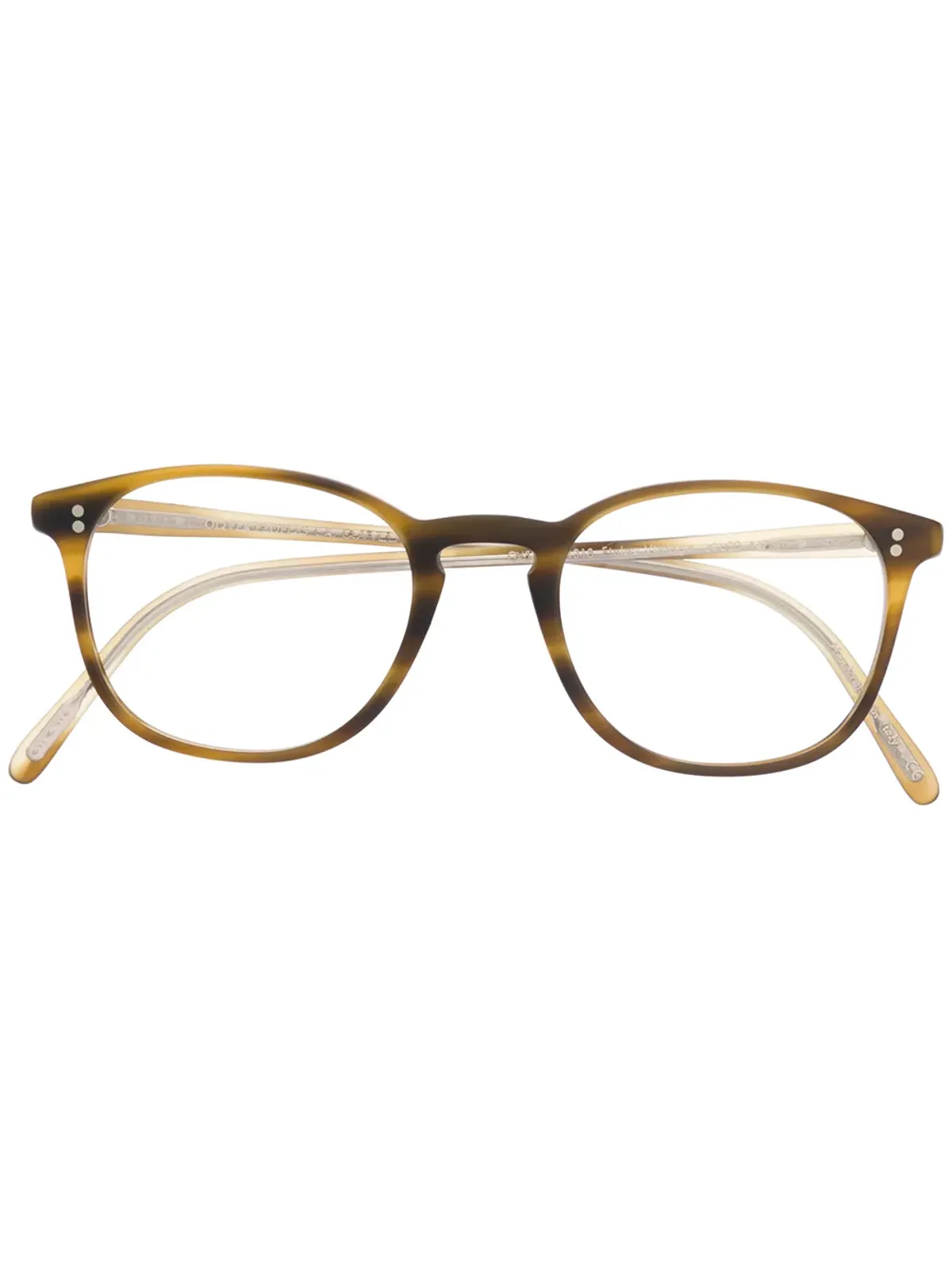 Oliver Peoples ラウンドフレーム眼鏡 - ブラウン - 画像1