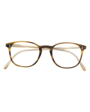 Oliver Peoples ラウンドフレーム眼鏡 - ブラウン - サムネイル1