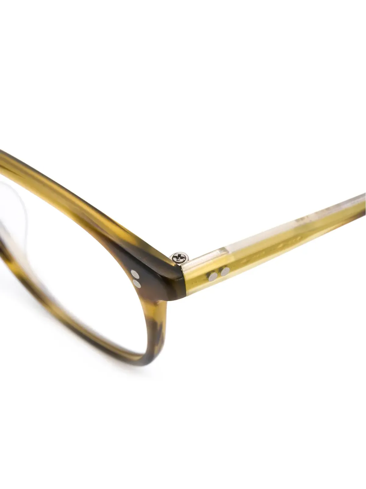 Oliver Peoples ラウンドフレーム眼鏡 - ブラウン - 画像3