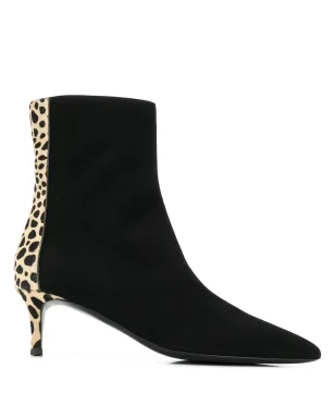 Giuseppe Zanotti ヒョウ柄 アンクルブーツ - ブラック - サムネイル1
